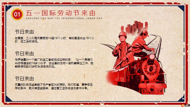 五一国际劳动节来由起始时间国家法定假日活动娱乐模式26页.pptx
