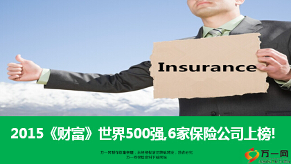 2015财富世界6家保险公司上榜500强16页.ppt