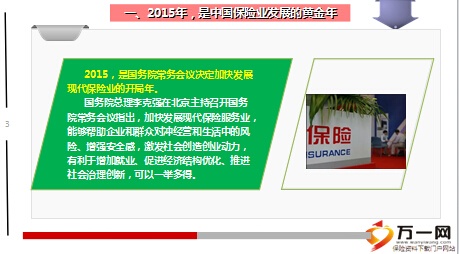 保险专题2015年是中国保险业发展创业黄金年11页.ppt